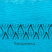 Glasplaat Turkoois Golvend