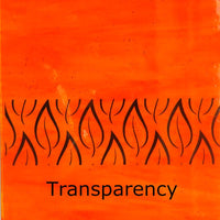 Plaque de Verre Orange Néon