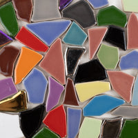 Keramik Mosaik Puzzle Weiß