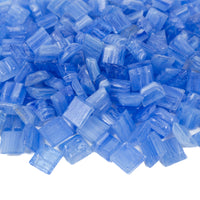 Gold Veined Glass Mosaic 10mm Jewel Blue