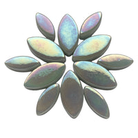 Ottoman Bloemblaadjes Parelmoer Lichtgrijs