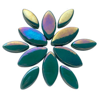 Pétales Ottoman Nacré Cyan Foncé