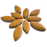 Mosaiksteinen Elipsenform 25mm Curry