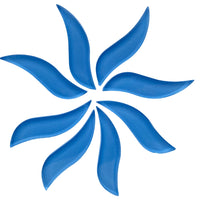 Wavy Petals Sky Blue