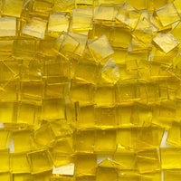 Lose 15-mm-Glasplättchen Tiffany Glacier, Farbton Zitrone
