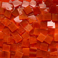 Glacier Tiffany Glass Mosaic 10mm Orange