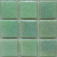 Mosaico de Vidrio Iridiscente 20mm Verde Brote