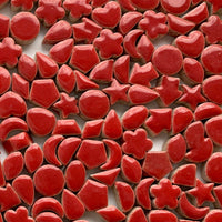 Verre Mosaique - glass mosaic -Glasmosaik-glasmozaïek-Charms Mini Rood - mosaicshop