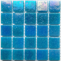 Verre Mosaique - glass mosaic -Glasmosaik-glasmozaïek-Glasmozaiek Iriserend 20mm Koningsblauw - mosaicshop