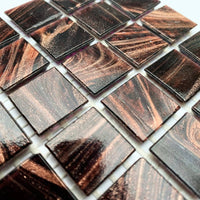 Verre Mosaique - glass mosaic -Glasmosaik-glasmozaïek-Glasmozaiek met Goud Dooradert 20mm Fluweel - mosaicshop