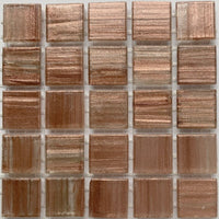 Verre Mosaique - glass mosaic -Glasmosaik-glasmozaïek-Glasmozaiek met Goud Dooradert 20mm Licht Koper - mosaicshop