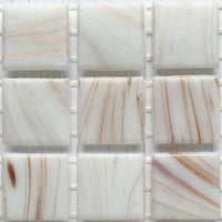 Verre Mosaique - glass mosaic -Glasmosaik-glasmozaïek-Glasmozaiek met Goud Dooradert 20mm Witgoud - mosaicshop