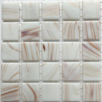 Verre Mosaique - glass mosaic -Glasmosaik-glasmozaïek-Glasmozaiek met Goud Dooradert 20mm Witgoud - mosaicshop