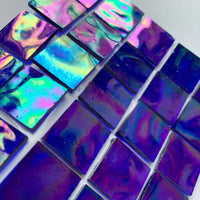 Verre Mosaique - glass mosaic -Glasmosaik-glasmozaïek-Glasmozaiek Tiffany Glacier 20mm Inkt - mosaicshop