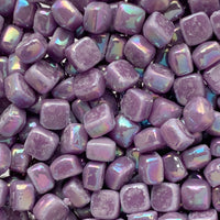 Verre Mosaique - glass mosaic -Glasmosaik-glasmozaïek-Micro Glasmozaiek 4,8mm Parelmoer Magenta - mosaicshop