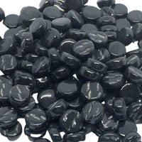 Verre Mosaique - glass mosaic -Glasmosaik-glasmozaïek-Mini Rondjes 8mm Opaalzwart - mosaicshop