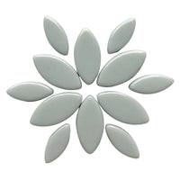 Verre Mosaique - glass mosaic -Glasmosaik-glasmozaïek-Ottoman Bloemblaadjes Lichtgrijs - mosaicshop