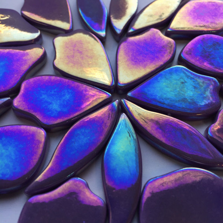 Gevallen Bloemblaadjes Glas Parelmoer - mosaicshop