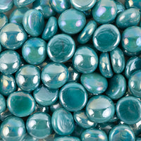 Gemas de Vidrio 16-20mm Opalo Cian