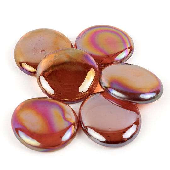 Gemas de Vidrio XL 30-36mm  Naranja Diamante