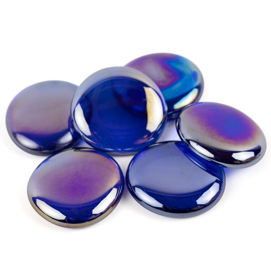 Gemas de Vidrio XL 30-36mm Azul Diamante