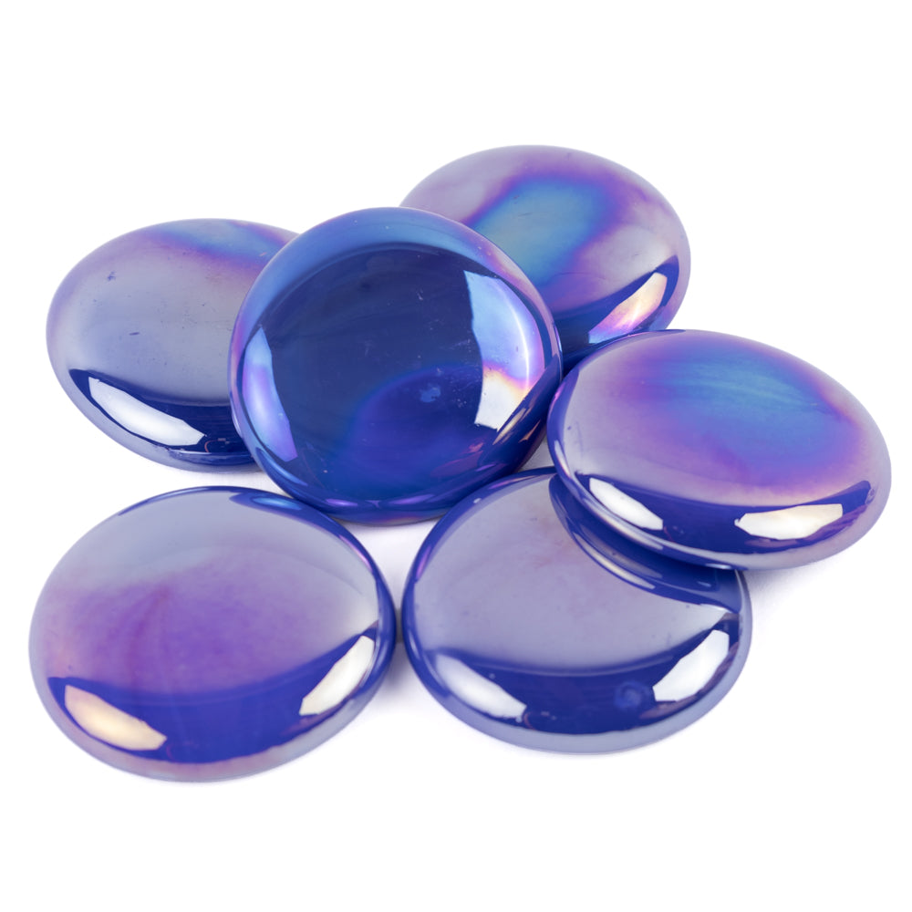 Gemas de Vidrio XL 30-36mm Azul Ópalo