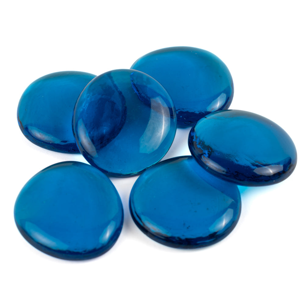 Gemas de Vidrio XL 30-36mm Turquesa Cristal