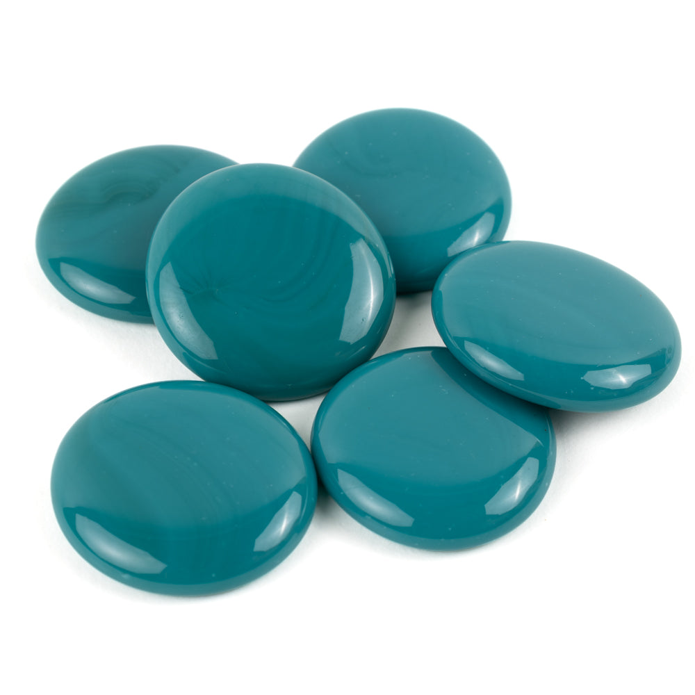 Gemas de Vidrio XL 30-36mm Cian