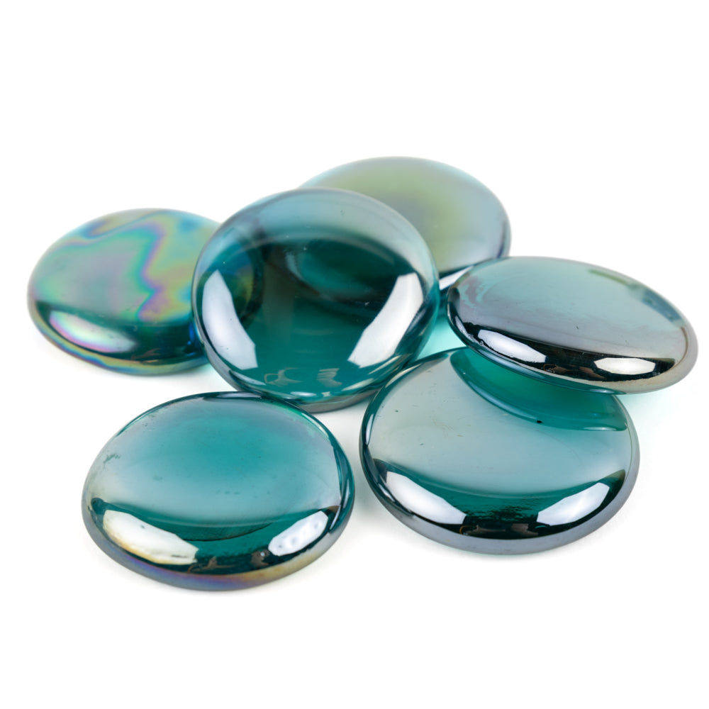 Gemas de Vidrio XL 30-36mm Cian Diamante