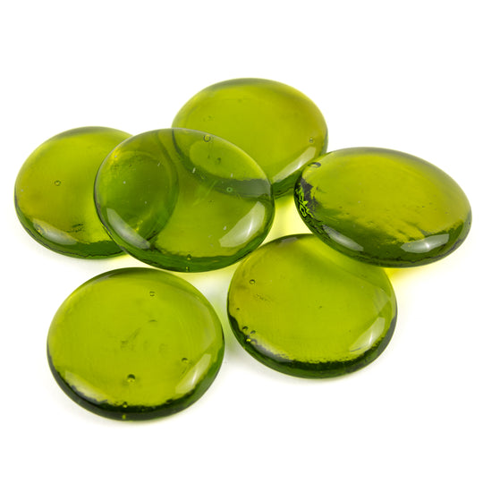 Glass Nuggets XL 30-36mm  Kiwi Crystal
