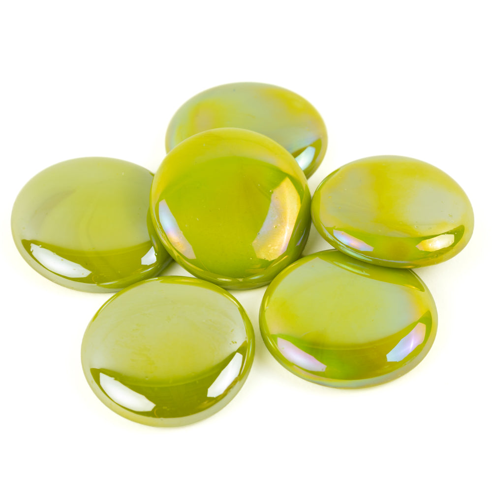 Gemas de Vidrio XL 30-36mm Kiwi Ópalo