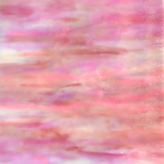 Glass Plate Pink Iridescent