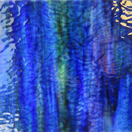 Placa de Vidrio Azul Marino Ondas Suaves