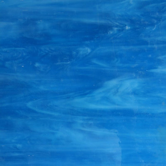 Glass Plate Deep Turquoise Streaky
