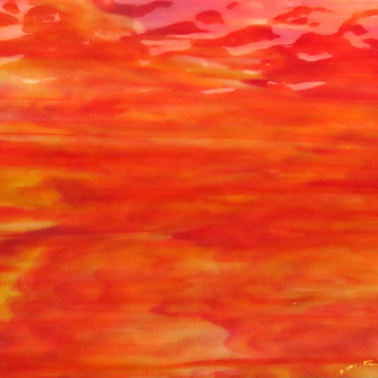 Placa de Vidrio Naranja Amarillo Profundo con Textura