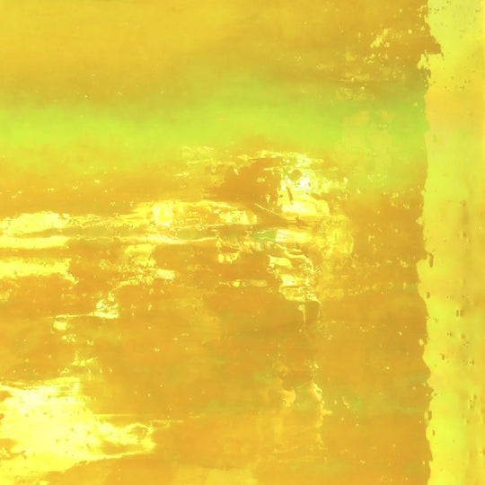 Placa de Vidrio Amarillo Neón Iridiscente