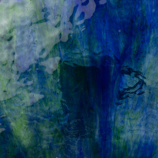 Placa de Vidrio martillado azul oscuro