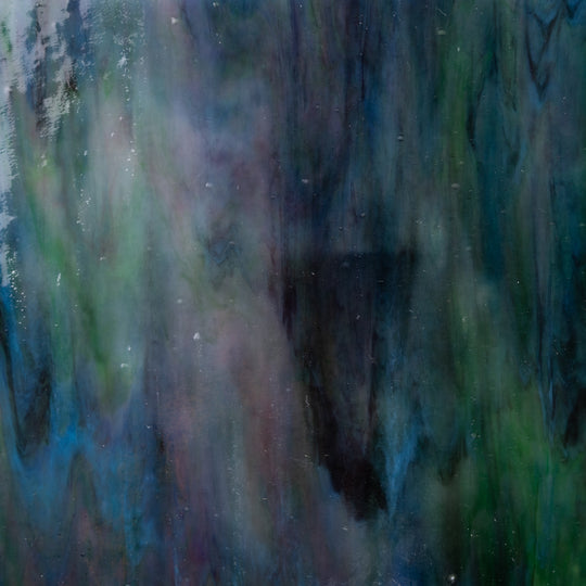 Glass Plate Indigo Rainbow