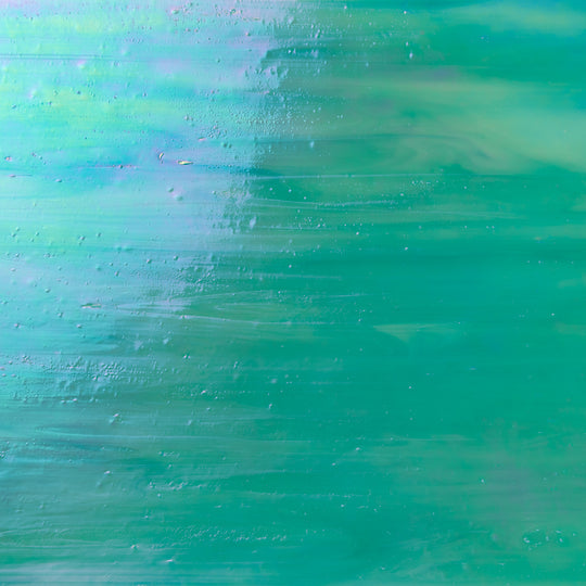 Glasplatte Aquamarin Perle