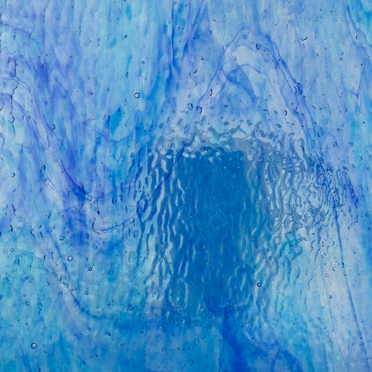Glass Plate Turquoise Wave Ripple