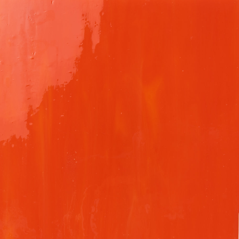 Glass Plate Brilliant Orange