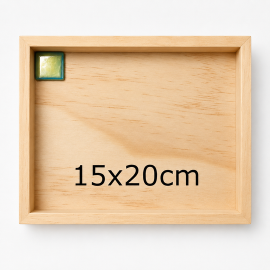 Houten frame voor mozaïek 15 x 20 cm