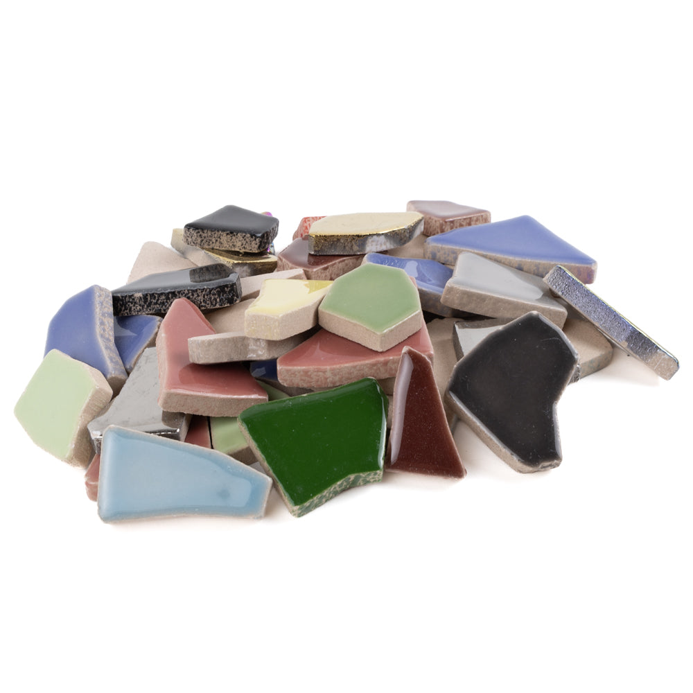 Keramik Mosaik Puzzle  Weiß