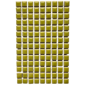 Mini Glazed Ceramic 10mm  Chartreuse