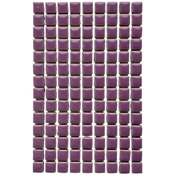 Mini Glazed Ceramic 10mm  Purple