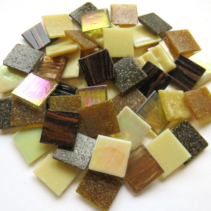 Glass Mosaic Herbs Mix 20mm