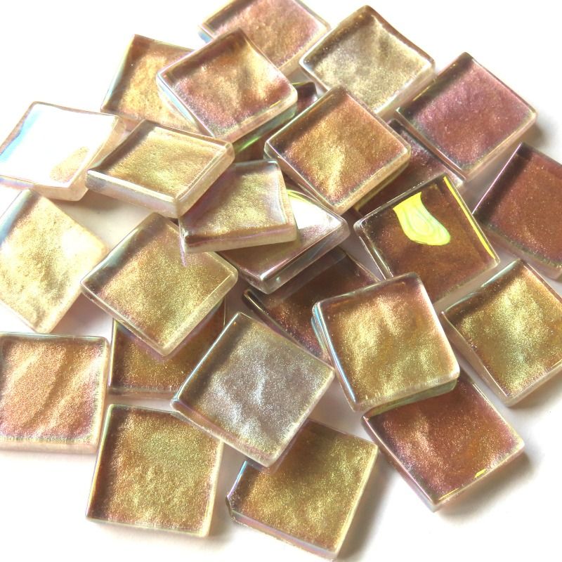 Cristal ondulado iridiscente de 20 mm color Uva Espina