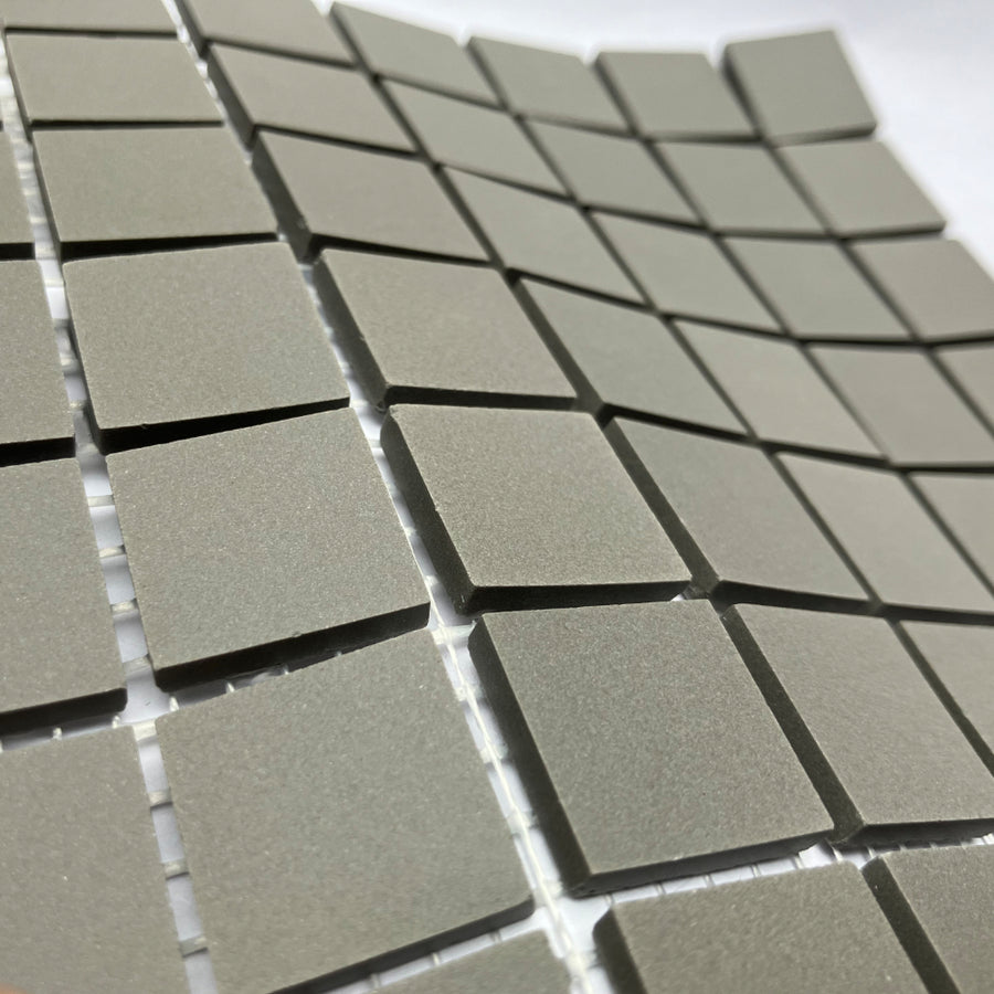 Winckelmans Ardoise – matte mozaïektegels van 20x20 mm op gaas