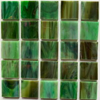 Glasmosaik Tiffany-Glas 20mm  Camouflage