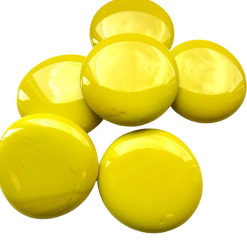 Glasdruppels XL 30-36mm Geel